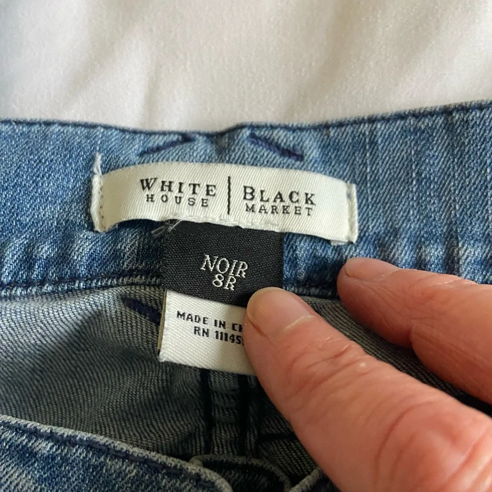WHBM Noir flare jeans - Picture 3 of 8
